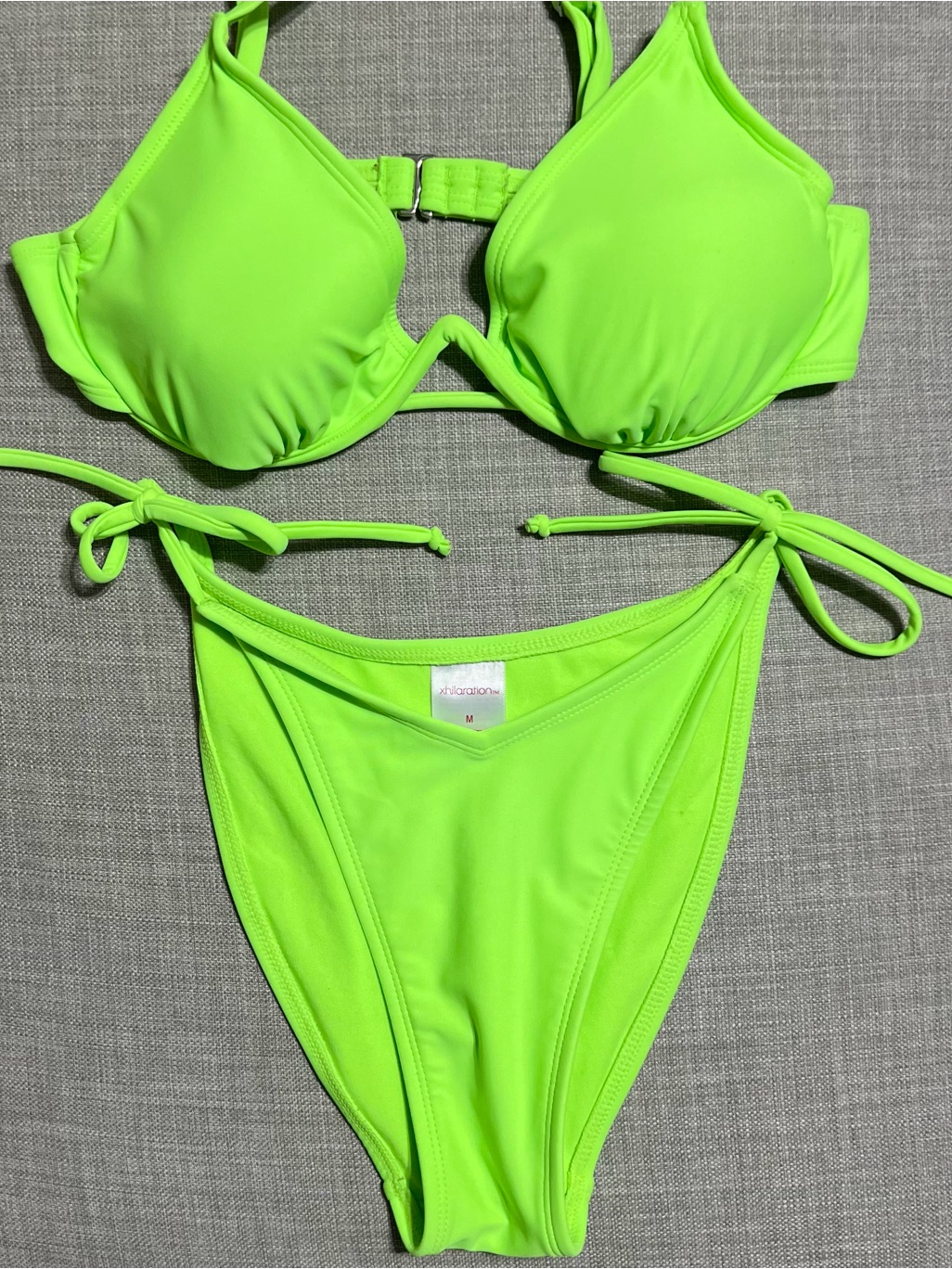 Xhilaration Neon Green Bikini Set Size M & L
